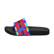 Load image into Gallery viewer, Between the Mountains Blue Men&#39;s Slide Sandals
