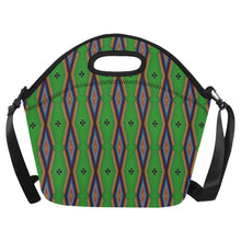 Load image into Gallery viewer, Diamond in the Bluff Lime Neoprene Lunch Bag/Large
