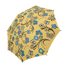 Load image into Gallery viewer, Blue Trio Tuscan Semi-Automatic Foldable Umbrella
