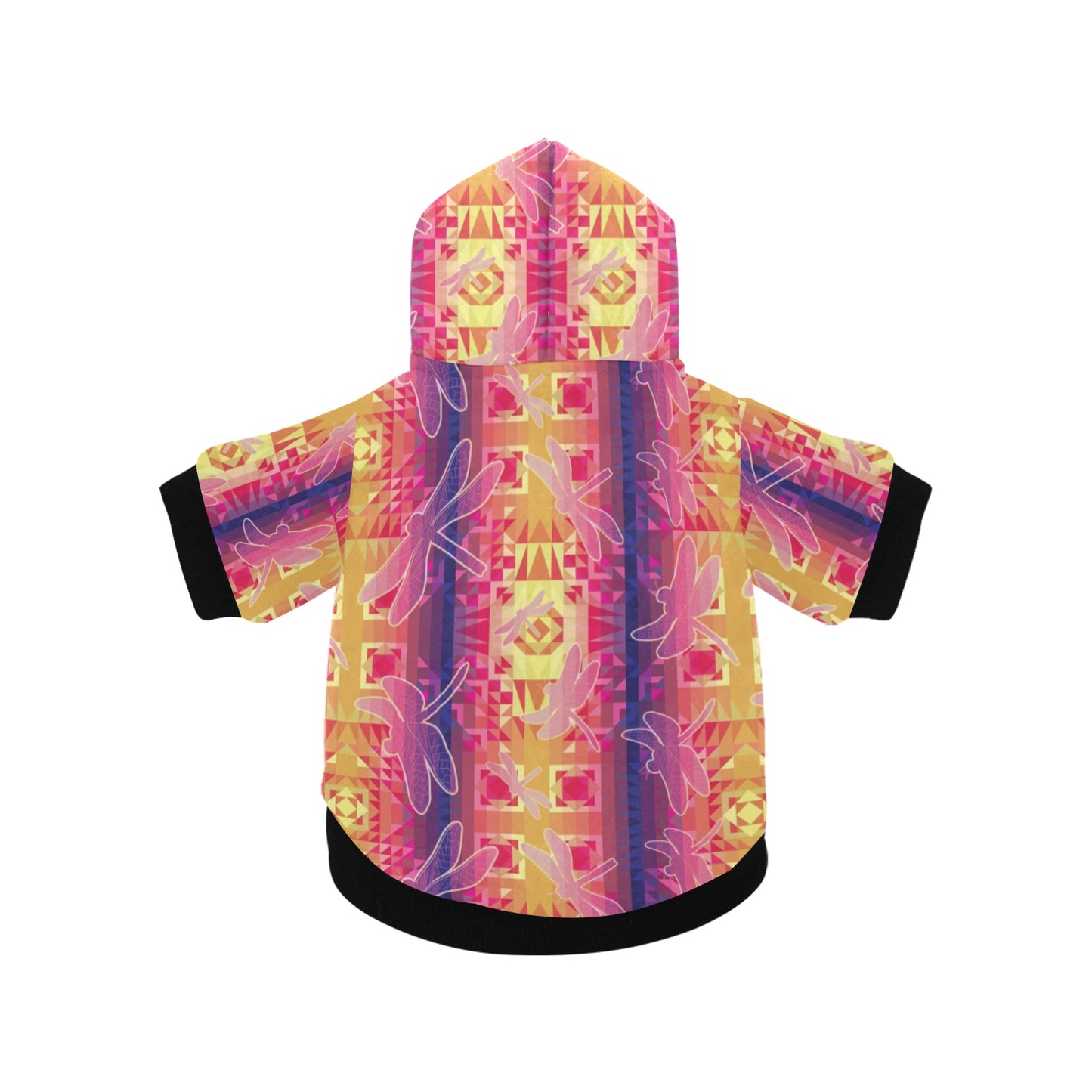 Kaleidoscope Dragonfly Pet Dog Hoodie