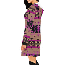 Load image into Gallery viewer, Between the Mountains Berry Hoodie Dress
