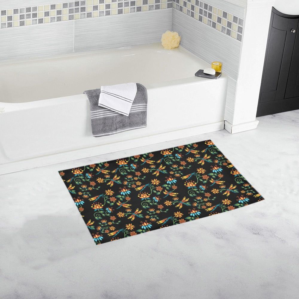 Dragon Lily Noir Bath Rug 16''x 28''