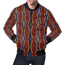 Load image into Gallery viewer, Diamond in the Bluff Red Bomber Jacket for Men
