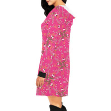 Load image into Gallery viewer, Willow Bee Bubblegum Hoodie Dress
