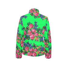 Load image into Gallery viewer, Kokum&#39;s Revenge Green Women&#39;s Stand Collar Padded Jacket
