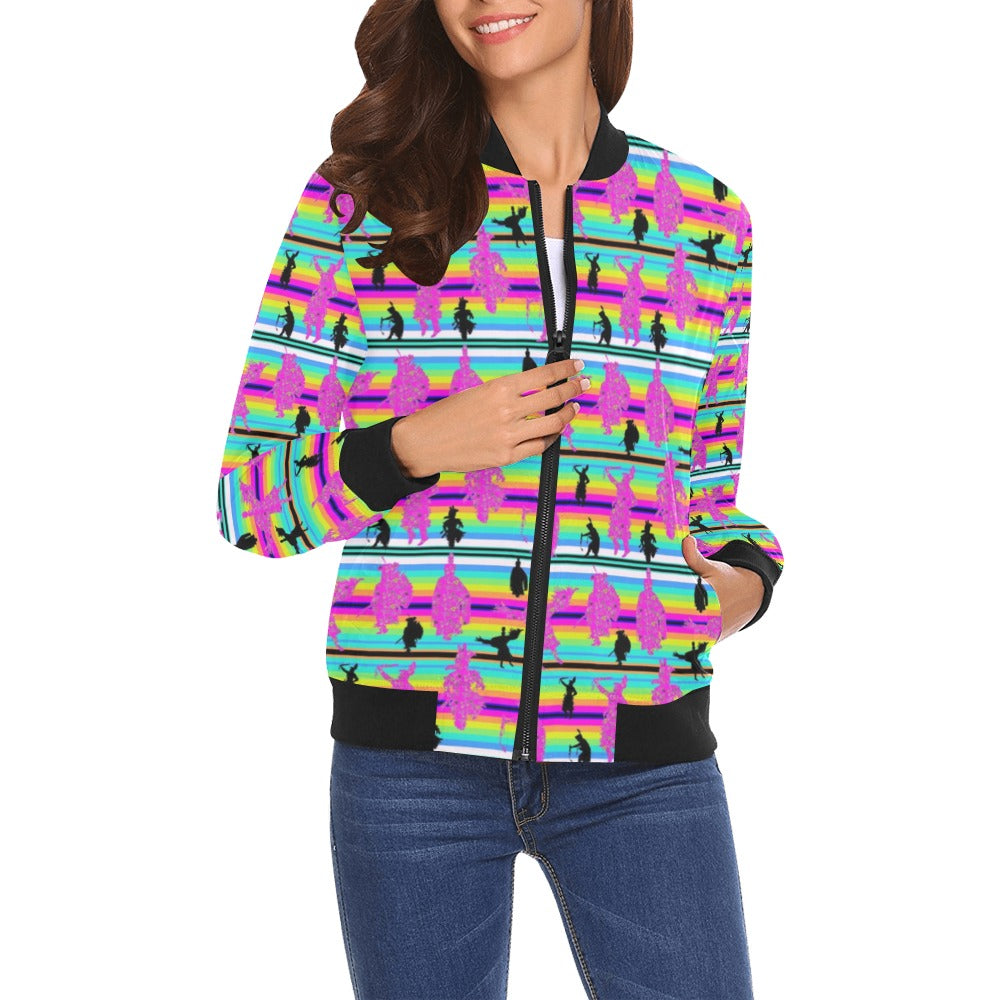 Dancers Sunset Contest Bomber Jacket for Women