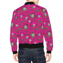 Load image into Gallery viewer, Strawberry Dreams Blush Bomber Jacket for Men
