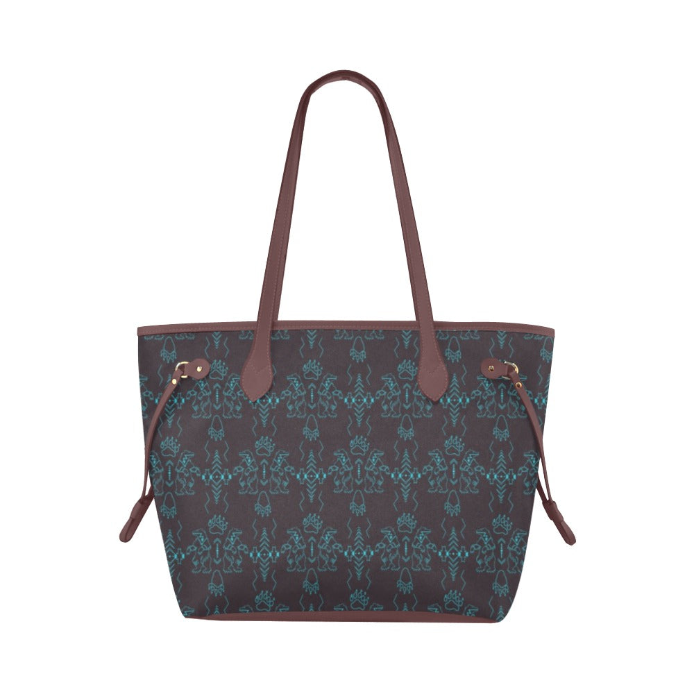 Ledger Bear Clover Canvas Tote Bag