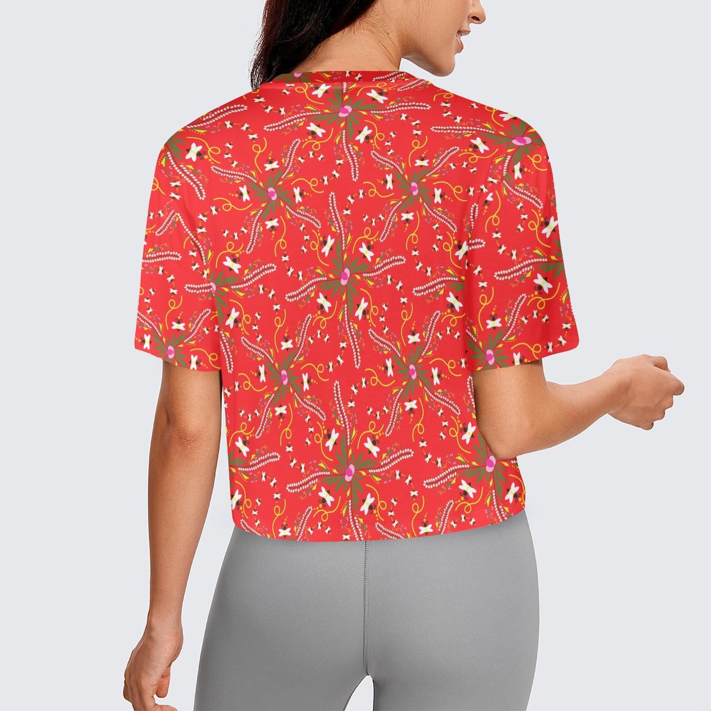 Willow Bee Cardinal Crop Top