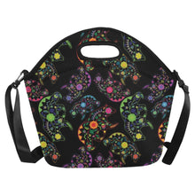 Load image into Gallery viewer, Neon Floral Bears Neoprene Lunch Bag/Large
