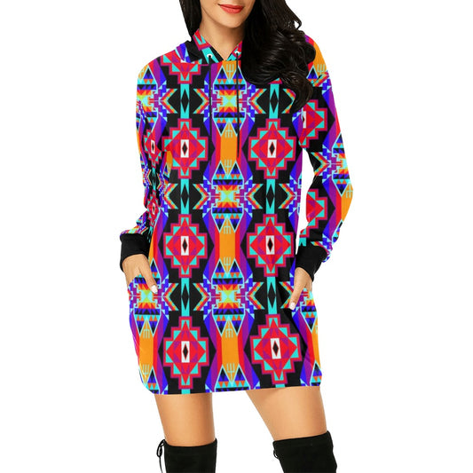 Fancy Bustle Hoodie Dress