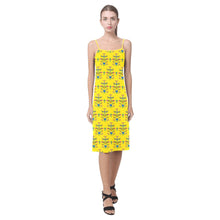 Load image into Gallery viewer, Dakota Damask Yellow Alcestis Slip Dress
