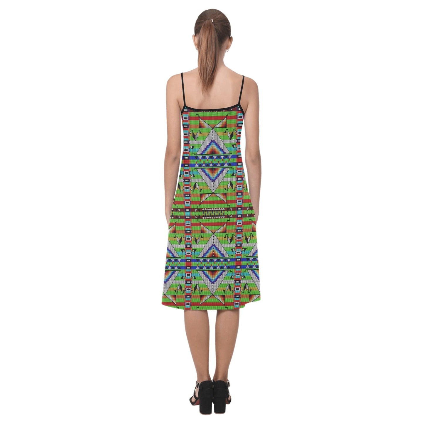 Medicine Blessing Lime Green Alcestis Slip Dress