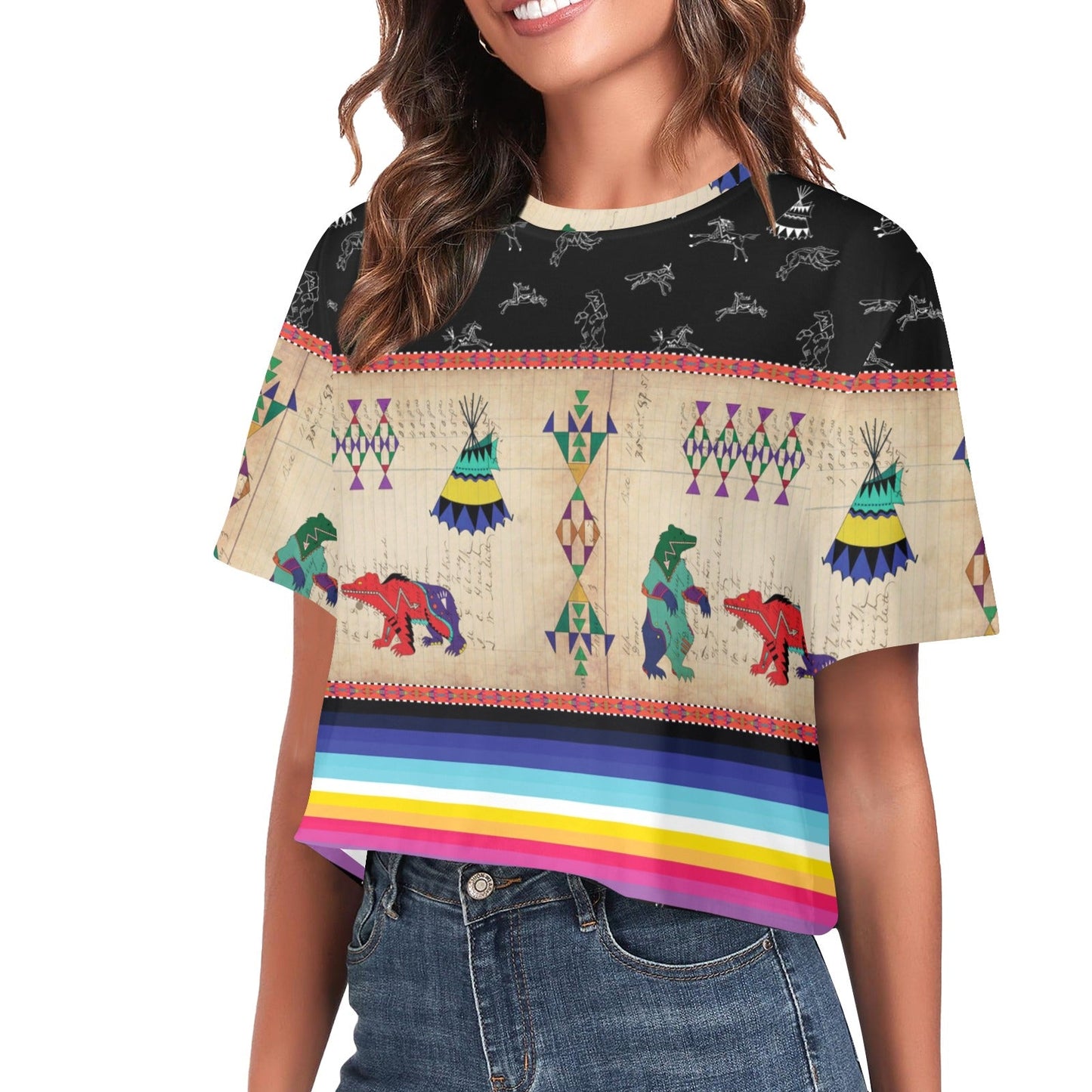 Bear Ledger Black Sky Crop Top