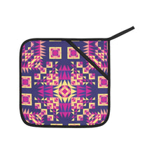 Load image into Gallery viewer, Kaleidoscope Bleu Oven Mitt &amp; Pot Holder
