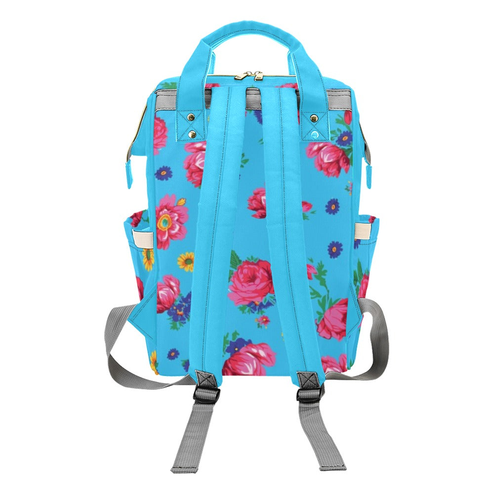 Kokum Ceremony Turquoise Multi-Function Diaper Backpack/Diaper Bag