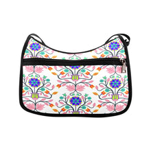 Load image into Gallery viewer, Floral Beadwork Four Clans White Crossbody Bags
