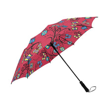 Load image into Gallery viewer, Blue Trio Cardinal Semi-Automatic Foldable Umbrella
