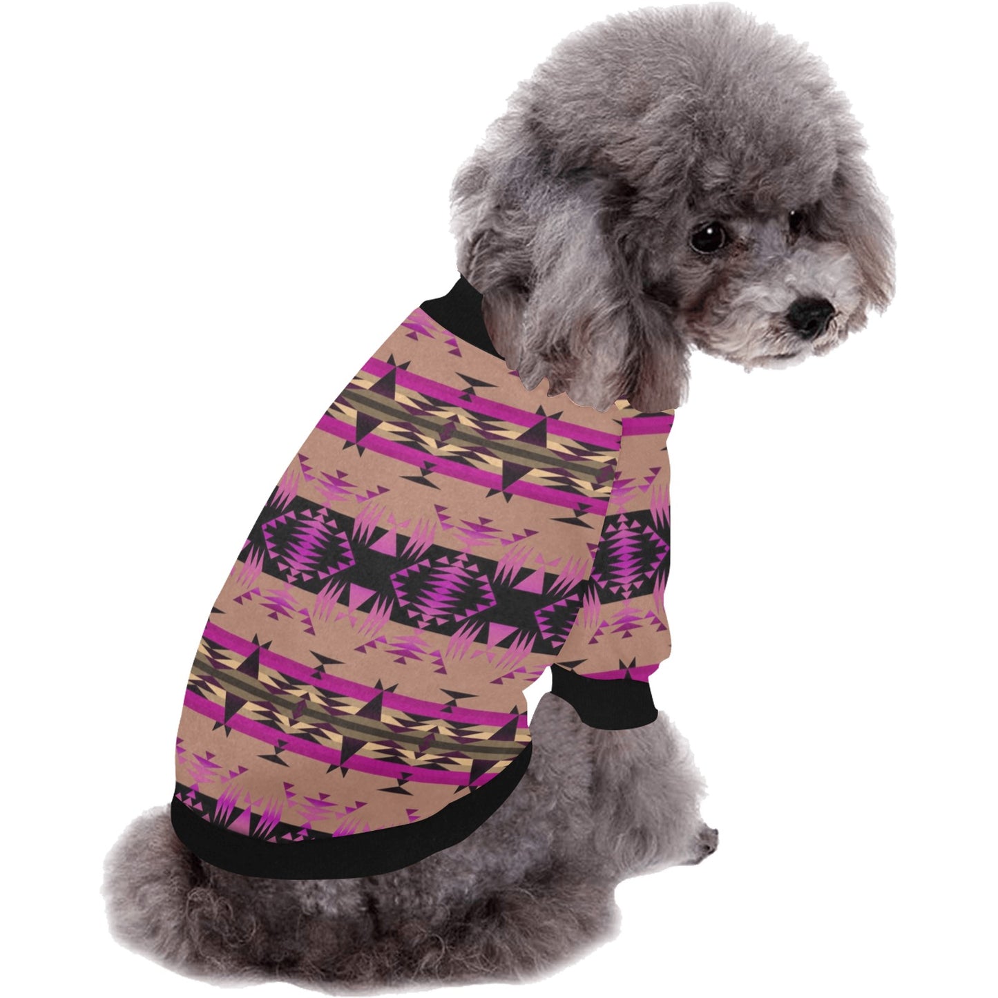 Between the Mountains Berry Pet Dog Round Neck Shirt