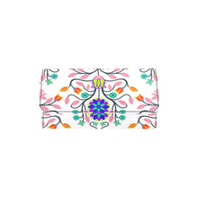 Load image into Gallery viewer, Floral Beadwork Four Clans White Women&#39;s Trifold Wallet
