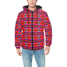 Load image into Gallery viewer, Cree Confederacy Chicken Dance Men&#39;s Padded Hooded Jacket
