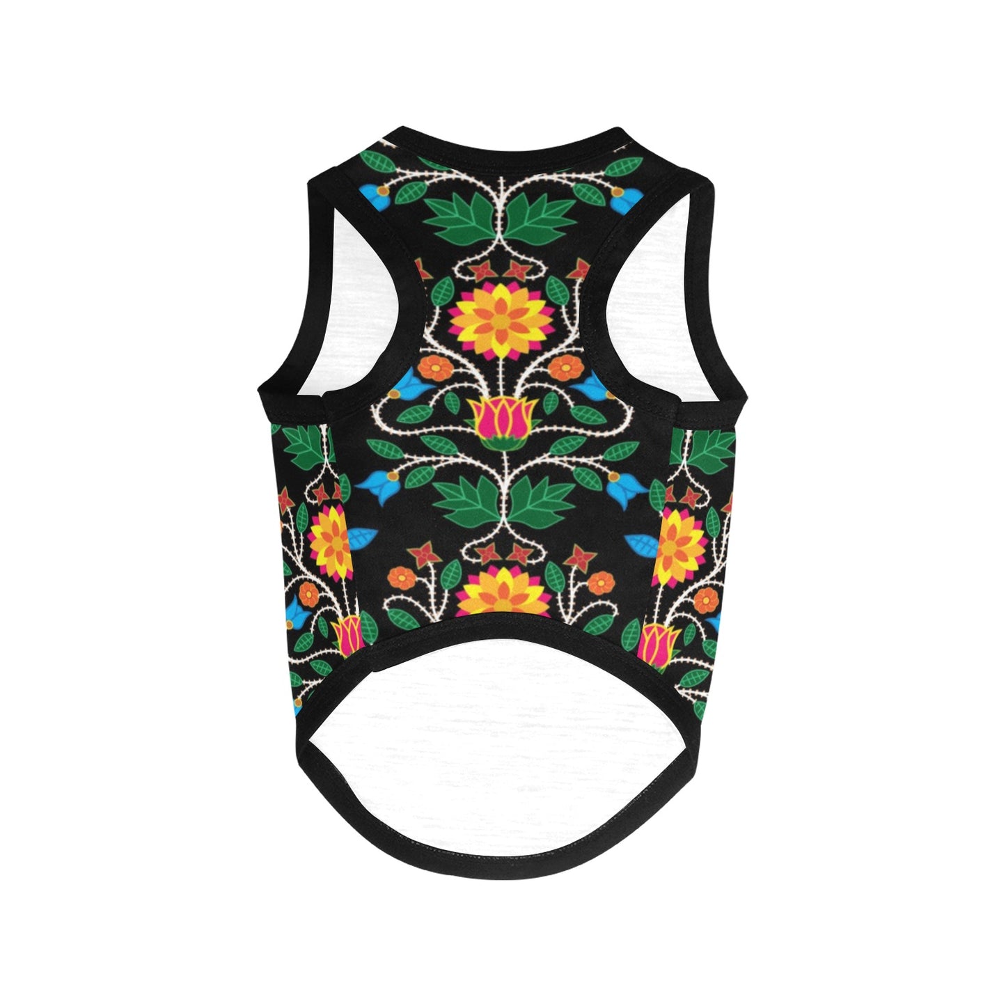 Floral Beadwork Four Clans Pet Tank Top