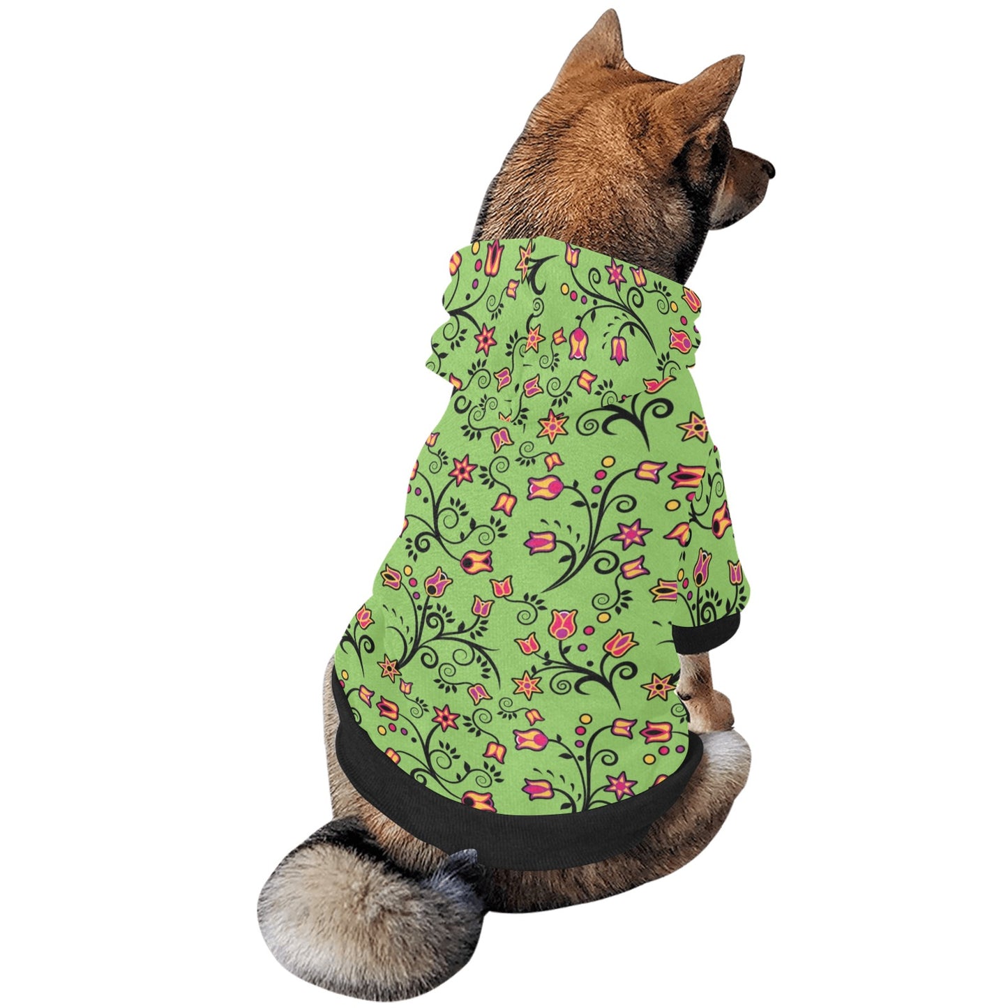 LightGreen Yellow Star Pet Dog Hoodie