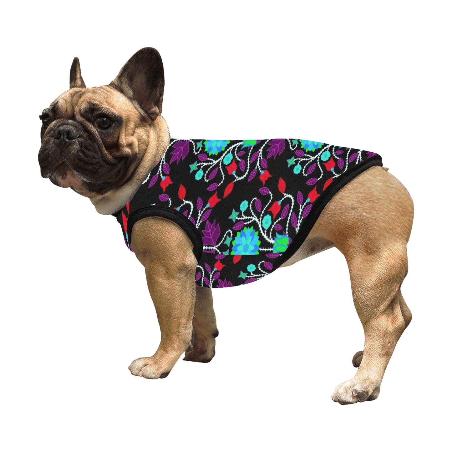 Floral Beadwork Four Clans Winter Pet Tank Top
