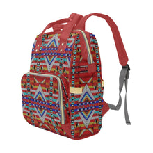 Load image into Gallery viewer, Medicine Blessing Red Multi-Function Diaper Backpack/Diaper Bag
