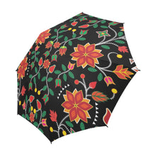 Load image into Gallery viewer, Floral Beadwork Six Bands Semi-Automatic Foldable Umbrella

