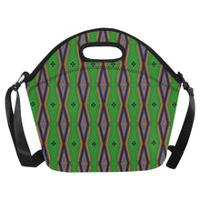 Load image into Gallery viewer, Diamond in the Bluff Lime Neoprene Lunch Bag/Large
