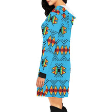 Load image into Gallery viewer, Sacred Trust Sky Hoodie Dress
