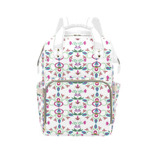 Load image into Gallery viewer, Quilled Divine White Multi-Function Diaper Backpack/Diaper Bag
