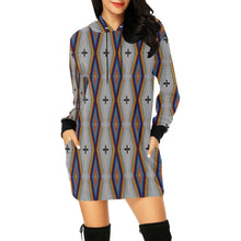 Load image into Gallery viewer, Diamond in the Bluff White Hoodie Dress
