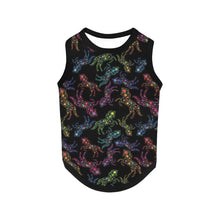 Load image into Gallery viewer, Neon Floral Horses Pet Tank Top
