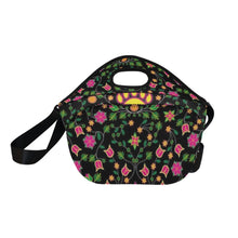 Load image into Gallery viewer, Floral Bearpaw Pink and Yellow Neoprene Lunch Bag/Large
