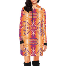 Load image into Gallery viewer, Desert Geo Hoodie Dress
