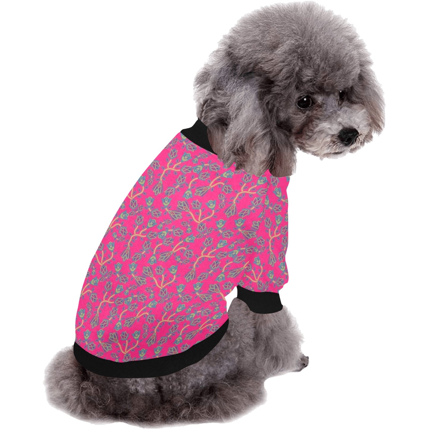 Beaded Lemonade Pet Dog Round Neck Shirt