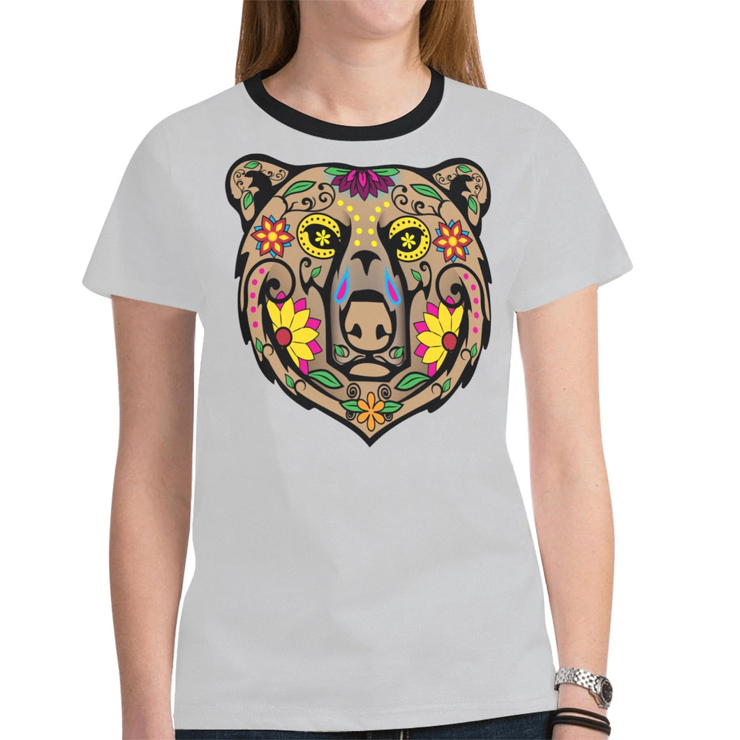 Bear Spirit Guide Gray T-shirt for Women