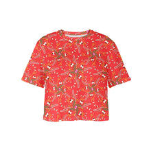 Load image into Gallery viewer, Willow Bee Cardinal Crop Top
