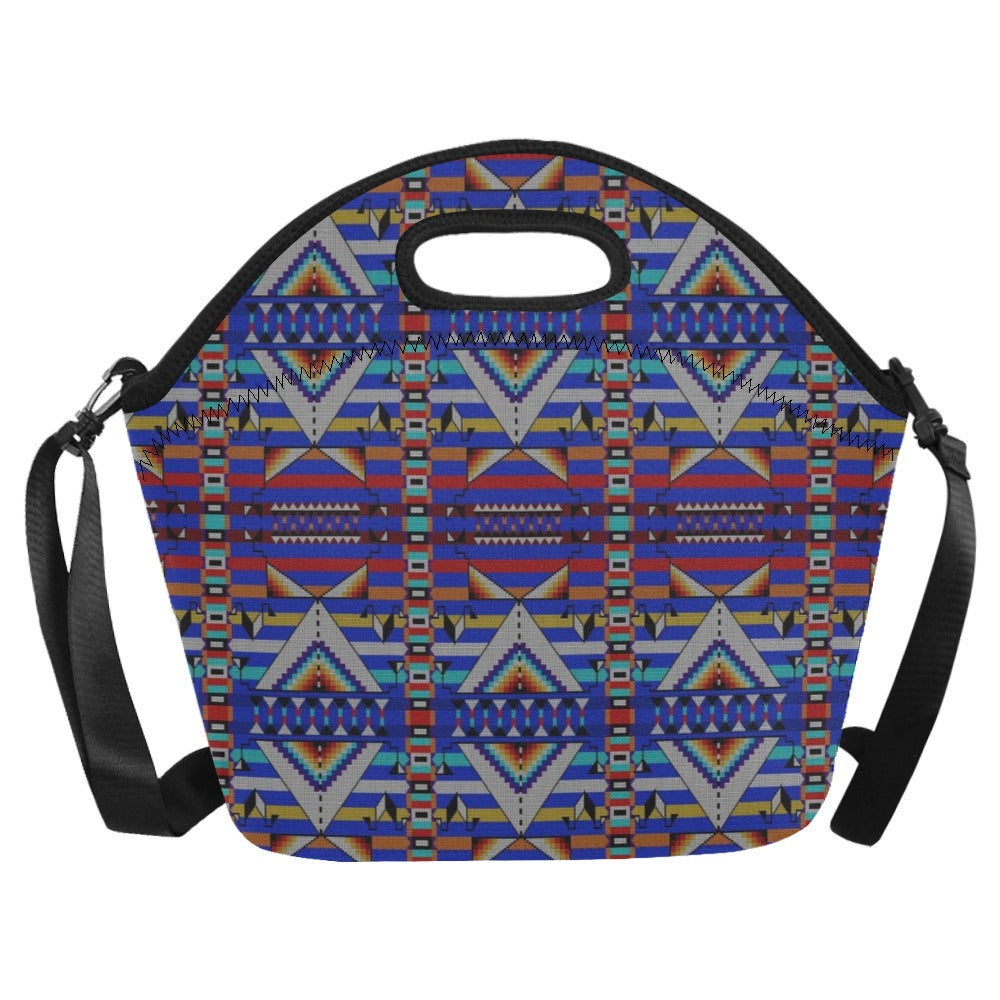 Medicine Blessing Blue Neoprene Lunch Bag/Large