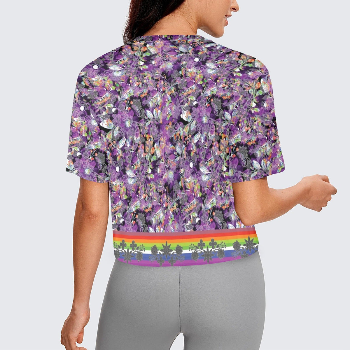 Culture in Nature Purple Crop Top