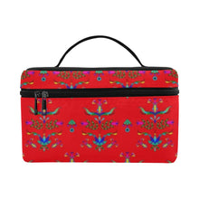 Load image into Gallery viewer, Dakota Damask Red Cosmetic Bag/Large
