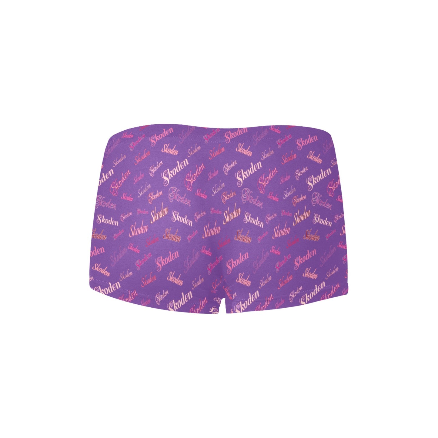 Ladies Skoden Type Undergarment Purple Women's Boyshort Panties (Model L31)