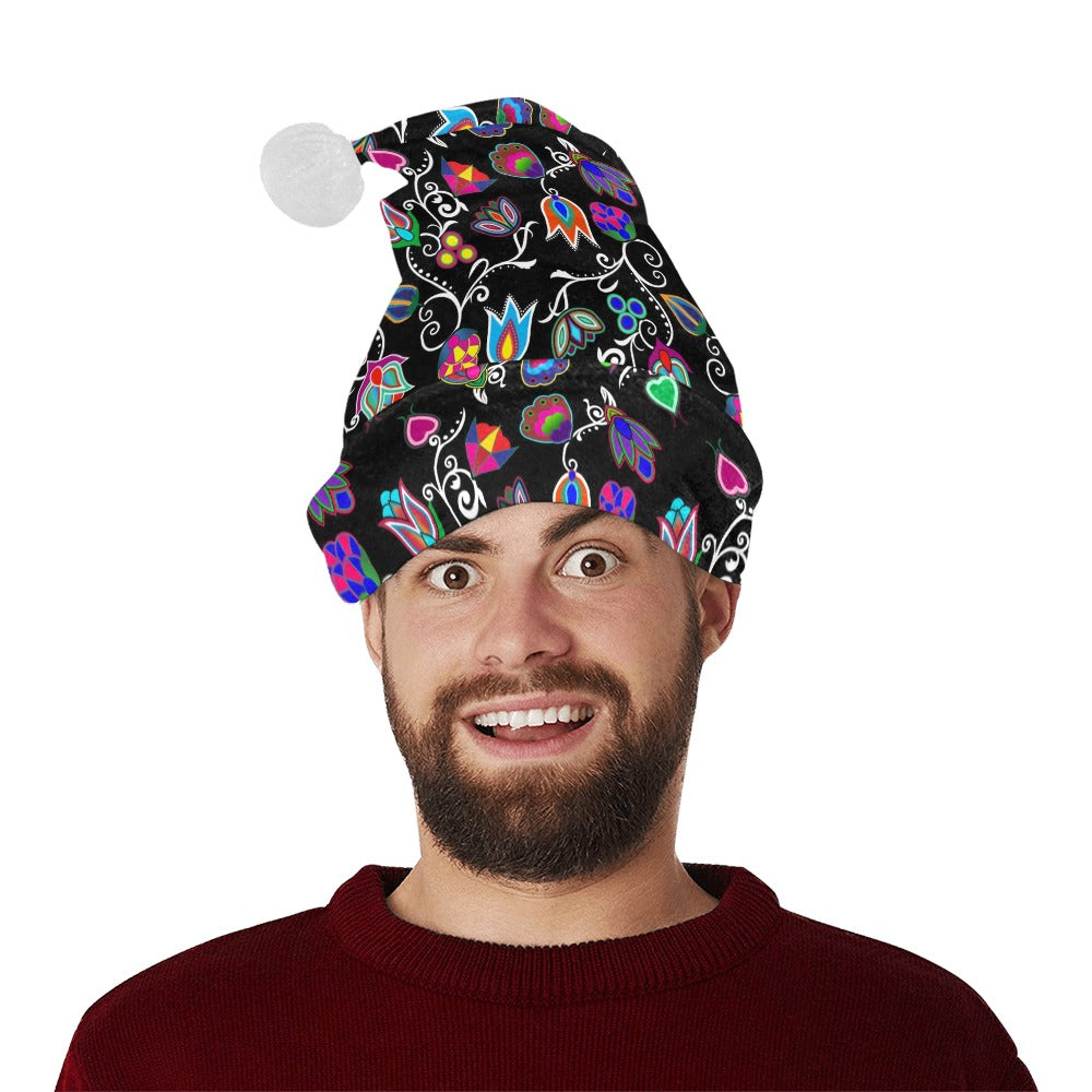 Indigenous Paisley Black Santa Hat