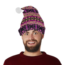 Load image into Gallery viewer, Between the Mountains Berry Santa Hat
