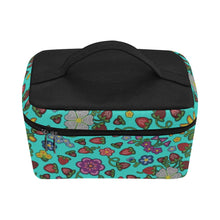 Load image into Gallery viewer, Berry Pop Turquoise Cosmetic Bag/Large
