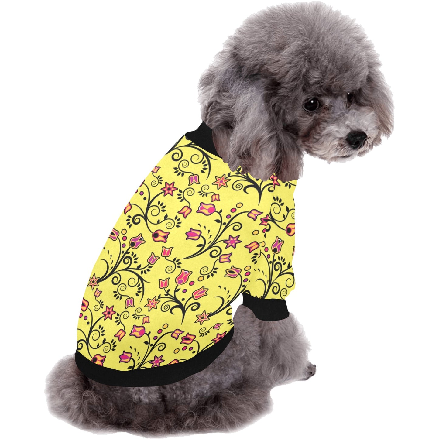 Key Lime Star Pet Dog Round Neck Shirt