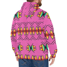 Load image into Gallery viewer, Sacred Trust Pink Men&#39;s Long Sleeve Fleece Hoodie
