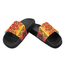 Load image into Gallery viewer, Desert Geo Yellow Red Women&#39;s Slide Sandals
